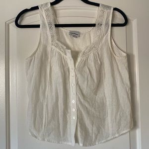 Edwardian Victorian white ivory blouse button down